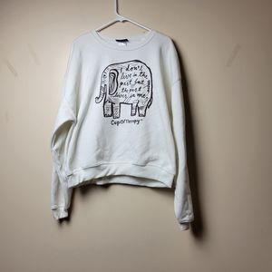 Cup Of Therapy: "I Don't Live in the Past..." Sweatshirt, Women Size XXL, NWT
